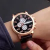 Wristwatches 2023 Luxury Watch Men's Belt Quartz Geneva Fashion Leisure Business Bulk Items Wholesale