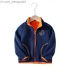 Coat Brand windproof hood zipper all wool children's jacket thickened double wool boy jacket children's clothing children's jacket 2-14 years Z230720