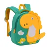 School Bags Cartoon Dinosaur Baby Backpacks Anti-lost Cute Mini Kawaii Double Shoulder Bags For Kindergarten School Bag Boys Kids Satchels 230718