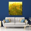 Abstracte bloemen canvas kunst vogels van een veer handgemaakte landschap schilderij moderne muziek kamer decor