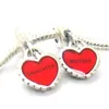 Goccia 100% 925 Sterling Silver Madre e figlia Pendenti con ciondoli a cuore Fit stile europeo Pandora Charms Bracciali Neck2914