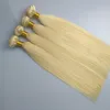 ELIBESS Hair- Cuticle Aligned Virgin human hair extension whole 613 color 50g pcs 4 bundles hair factory supply with fas156L