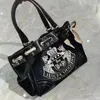 Evening Bags Y2K Retro Fashion Spicy Girl Contrast Texture Velvet Embroidery Large Capacity Shoulder Handbag Women's Wallet Fashion Bag 230718