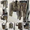 Leopard Print Womens Clothing Designer Dress Sexy Ladies Yoga Set Long Sleeved Tops With Chest Pad Summer Bikini Much Styles