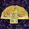 Jeux de plein air Activités 1 Deck Cartes de tarot en or Feuille de plastique Accueil Jeu de société Cadeau Astrologie 78 Cartes L702 230718