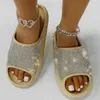 Sandalen Nieuwe Heldere Diamant damesschoenen Mode Platform Slippers antislip Strand Thuis Slippers Dames Sandalen 230417