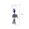 Porte-clés Lucky Elephant Keychain Devil's Eye Blue Eyes Clé de voiture Accessoires Pendentif