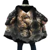 Erkek Yün Karışımları Plstar Cosmos Erkekler Cloak Dövme Kafatası Ejderhası 3D Tüm Baskılı Polar Kapüşonlu Pelerin UNISEX RASID Kalın Sıcak Cape Pf72 HKD230718