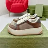 Designer Scarpe casual Sneaker da tennis Scarpa di lusso in tela Beige Blu lavato Jacquard Denim Ace Suola in gomma ricamata Vintage Uomo Donna Con scatola 35-45