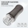 Massager Automatic Masturbator for Men Vibrating Real Transparent Silicone Soft Male Masturbators Vagina Adult Goods