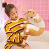 Poupées en peluche 50cm fourrure douce chaton peluche peluche longue chat poupée marron rose gris 3 couleurs vers le bas coton compagnon de couchage confortable en gros 230718