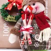 Juldekorationer 1 st trädhänge miniatyr släde modell xmas presentinredning leksak 7,8 cm