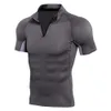 Camisetas Masculinas de Compressão de Corrida Masculinas Camisa de Futebol de Secagem Rápida Roupas Esportivas Fitness Musculação Esporte Camisa de Manga Curta Respirável 230718