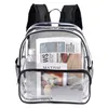 Przezroczysty plecak Waterproof Waterproof PVC Torba duża pojemność szkolna szkolna męska i damska plecak 230314