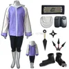 Naruto Hyuga Hinata Giacca Costume Cosplay Naruto set completo286Z