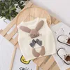 Pullover Spring newborn baby girl clothes jersey knit pullover sweater vest jacket for girl baby clothing bow coats 1 year birthday vests HKD230719