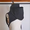 Gilet da donna Elegante colletto finto Donna Uomo Cappotto maglione con cappuccio alto Cappello unisex caldo Camicia autunno inverno Falso 230718