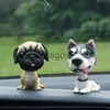 Interiördekorationer ohanee nickande hund rolig skakande huvud leksaker bobblehead valp dockor svängande bilprydnader auto interiör dekor bil instrumentbräda leksaker x0718