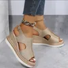 Клайт All-Match Summer Fashion Heel Casual Sandals Sandals Римская платформа женская женская обувь 230718 7527