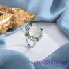 Cluster Rings Jade For Women Gifts Natural Accessories Vintage Fashion Gift Charm Carved 925 Silver Jewelry Real Adjustable Ring Stone