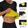 Men's Body Shapers Thermal Shaper Slimming Shirt Compression Sports Neoprene Waist Trainer Slim Vest T-Shirt