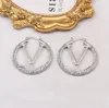 Boucles d'oreilles de créateur de mode boucles d'oreilles femmes bijoux or lettre cerceau femmes designers boucle d'oreille fête de mariage boucles d'oreilles pendentifs