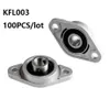 100pcs lot KFL003 FL003 17mm zinc alloy bearing units pillow block bearings flange block bearing for CNC router parts256C