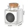 Storage Bottles Kitchen Clear Glass Canister Multi Purpose Jar Spherical Food Container With Cork Lids