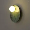 Luminária de parede Luxo Mármore Led Sala de Estar Decoração de Casa Luz de Cabeceira Branco Verde Pedra Corredor Corredor Arandela Iluminação