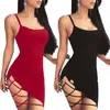 Casual Jurken Mode Vrouwen Sexy Hollow Out Bodycon Jurk Mouwloos Backless Skinny Club Avondfeest Zwarte Korte Vestidos