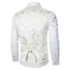 Men's Tank Tops Men Suit Vest Coat Roses Pattern Bright Jacquard Fabric Party Luxury Design Causal Fashion Slim Fit 230719