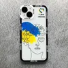 Cas de téléphone portable Hot Ukraine Flag Phone Case pour iPhone 14 13 12 11 Pro Max 7 8 Plus SE XS Max X XR Couverture Clear Girl Fundas pour iPhone 11 Case J230719