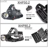 Faros XHP90 XHP90.2 D Faro USB Recargable Zoom Pesca Faro Antorcha Faro XHP50 Caza Cabeza Luz Camping Linterna HKD230719