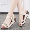 Sandals Women Sandals Orthopedic Slippers Corrector Walking Sandals Open Toe Summer Shoes Vintage Low Heels Female Platform Shoes 230718