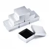 Jewelry Boxes 12Pcs Cardboard Jewelry Boxes Ring Earring Necklace Gift Box Jewelry Display Packaging Organizer Storage Container 7.4x7.4x3.2cm 230718