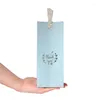 Подарочная упаковка 20233 Blue Tote Mags для шелкового шарф-шарф-хранения бизнес-стиль бумага рука рука бронзирование высококлассного галстука мини-сумка для покупок спасибо