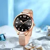 Нарученные часы Crrju Fashion Women Watch Симпатичный круглый шарик дизайнерские дамы изящный из нержавеющей стали Quartz relogios fominino