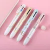 PCS/LOT 6 Färger Cartoon Animal Ball Point Pen Pen Boll Pens School Writing Supplies Present Stationy Papelaria Escolar