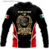 Hoodies Sweatshirts voor heren Herfst Heren Hoodie Mexico Vlag Print Top Hooded Pullover Oversized Herenkleding Street Fashion Sweatshirt T230719