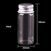 5ml 6ml 7ml 10ml 14ml tiny Transparent Glass Bottles with Silver Screw Cap Cute Jar Vials DIY Craft 100pcs294Y