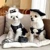 Vêtements pour chiens printemps été petit vent parfumé maille gaze pour animaux de compagnie robe respirant mode Teddy et chat de taille moyenne vêtements