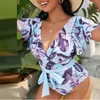 Vrouwen s Plus Size Badmode Zomer Bikini Set Sexy Badpak Braziliaanse Biquini Badpak Print Beachwear Pak Mujer 230719