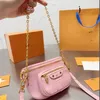 Mini-Bumbag-Handtasche für Damen, Designer-Wasit-Tasche, Farbverlaufsblumendruck, Gürteltasche, Luxus-Gürtel, Gürteltasche, Herren, Brusttaschen, Kette und Lederriemen, Schulter-Crossbody