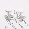 Stud earrings Designer Earrings Dangle Letters Pendant Bow Chandelier Jewelry Diamond Sier Earing Design Women Vintage