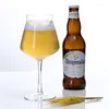ワイングラスTeku Crystal Craft Beer Glass Brew Steins Gublet Pilsner IPA Exclusive cup Large Wheat Beers Mug Tumbler Copita