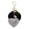 Kluczowe klucze do pokomu Kliny Rhinestone Heart's Women's Bags Keyring Pierścień Pendants Pokój Zawieszenie dekoracja samochodowa dekoracja x0718