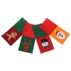 Servies Sets 4 Stuks Kerst Bestek Set Zilverwerk Houder Voor Party Rechthoek Vilt Doek Xmas Elder