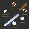 Mutfak bıçakları 1-6 el yapımı dövme yüksek karbonlu paslanmaz çelik Japon Santoku şef bıçağı keskin sinek dilimleme aracı