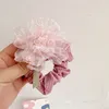 süße Mädchen Blumenprinzessin Haarbänder Französischer Bauernhofstil Kinder 3D Blumen elastischer Dickdarm Haarring Kinder Haargummi Kopfbedeckung B435