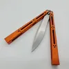 theone basilisk balisong Butterfly training trainer knife One channel 7075 Aluminum Hanldle Bushing system